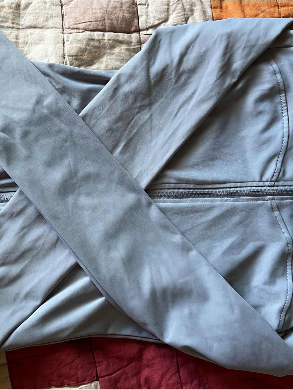 Blue Women's Lightweight Zip-Front Jacket - Picture 4 of 4